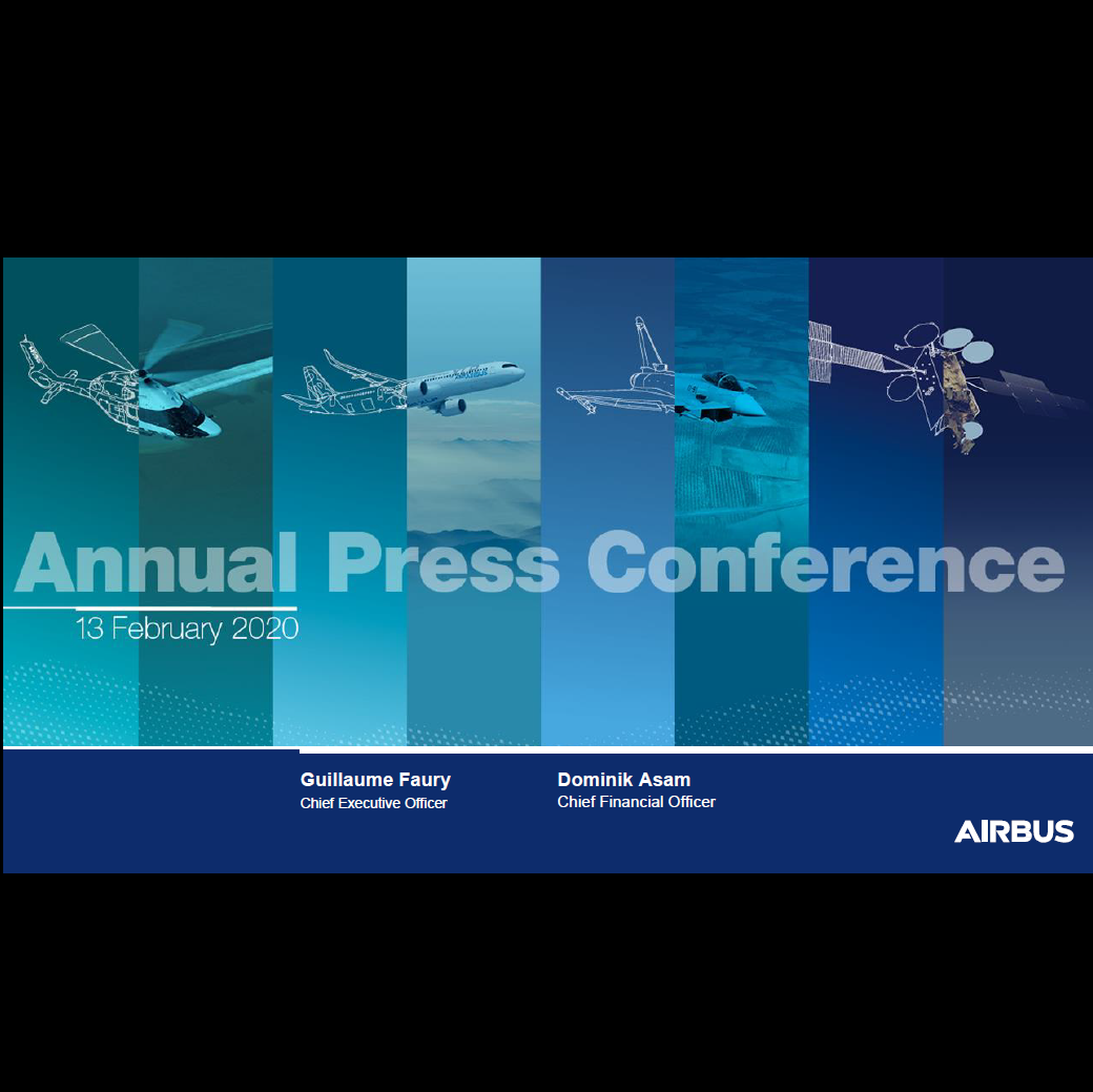 AIRBUS publie ses résultats pour 2019