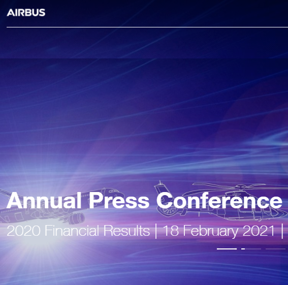 AIRBUS publie ses résultats pour 2020