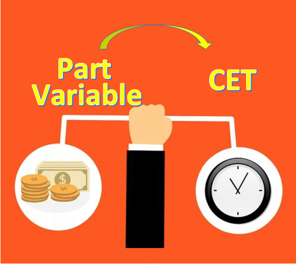 Placement de la part variable sur le CET