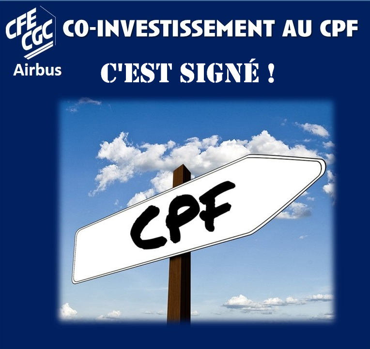 Co-investissement CPF : accord signé